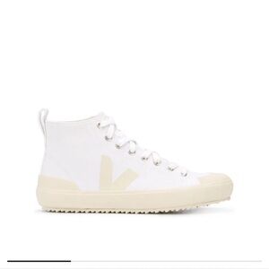 Veja white canvas hightop sneakers size 36